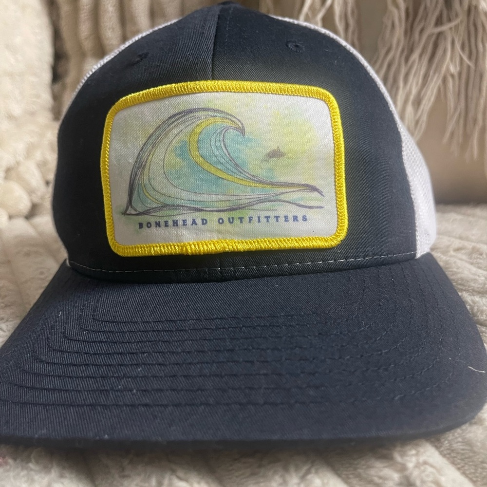 Navy and White Trucker Hat